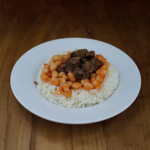Pilav + Kavurma + Kuru fotoğrafı